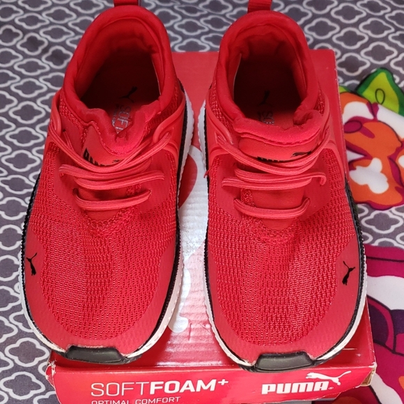 PUMA Unisex-Child Pacer Next Cage Slip on Sneaker Worn once - Picture 3 of 6